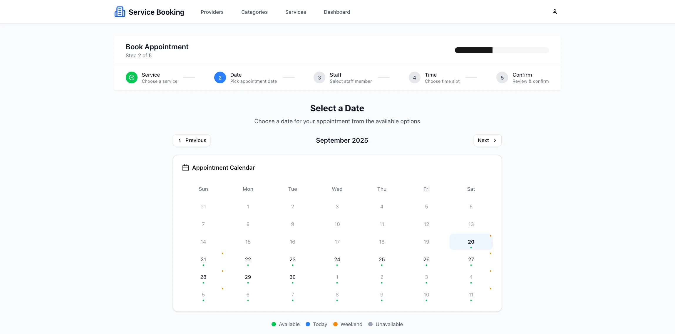 Service Booking System thumbnail 2