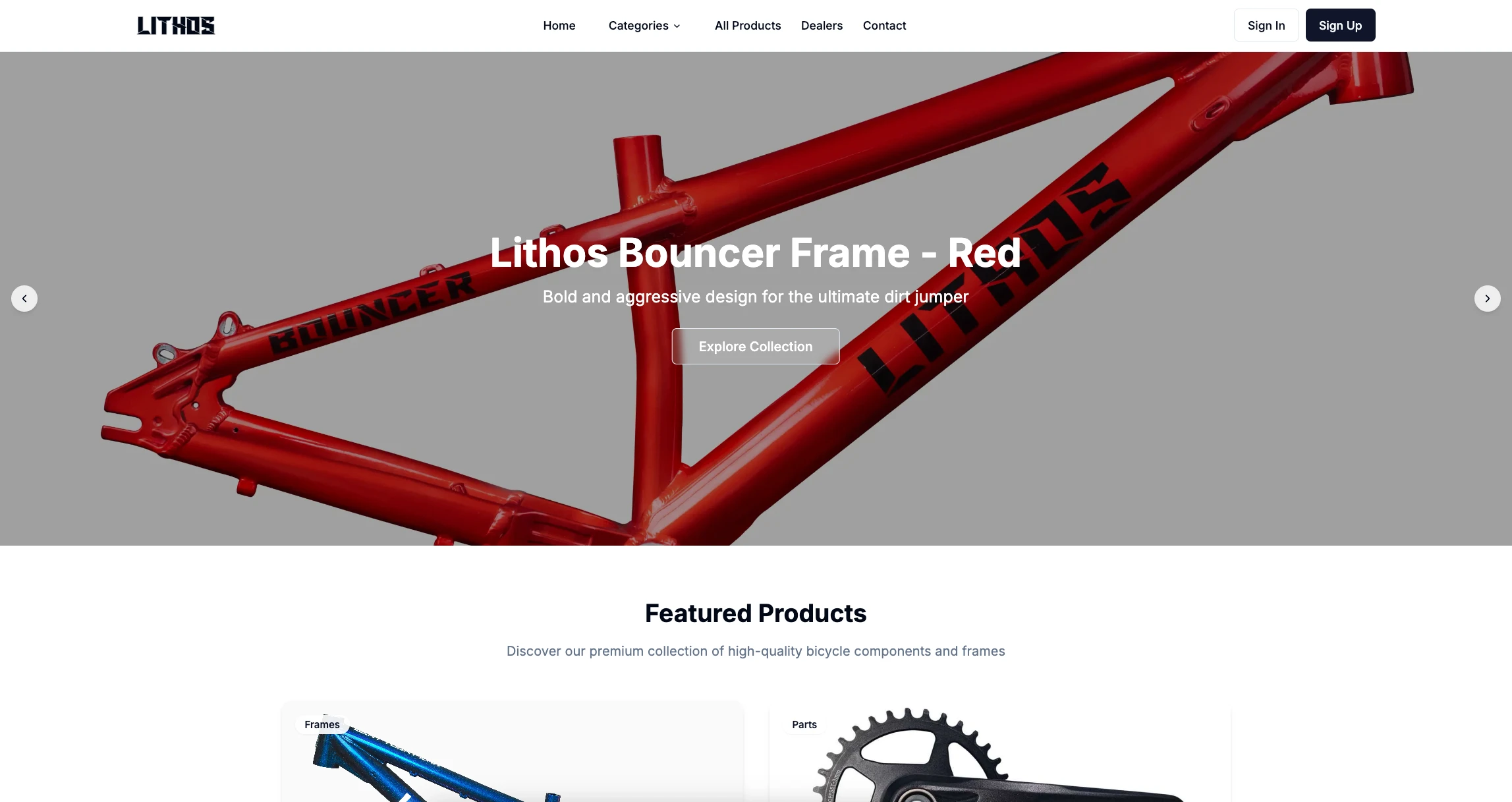 Lithos Bike E-commerce Platform thumbnail